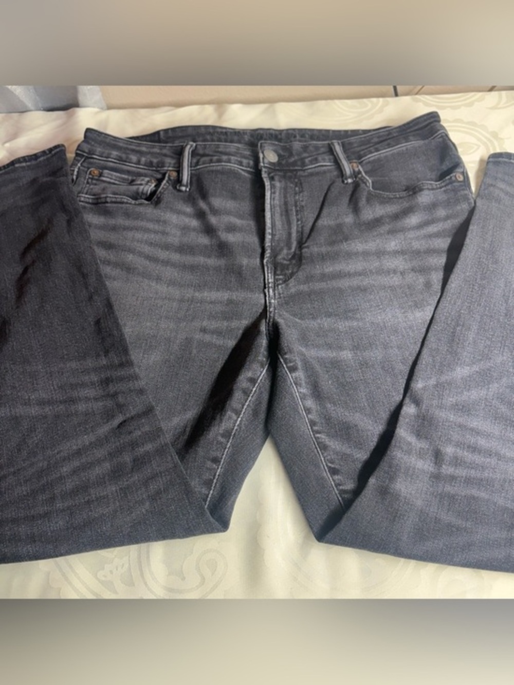 American Eagle Outfitters Men's Dark Gray Skinny Jeans